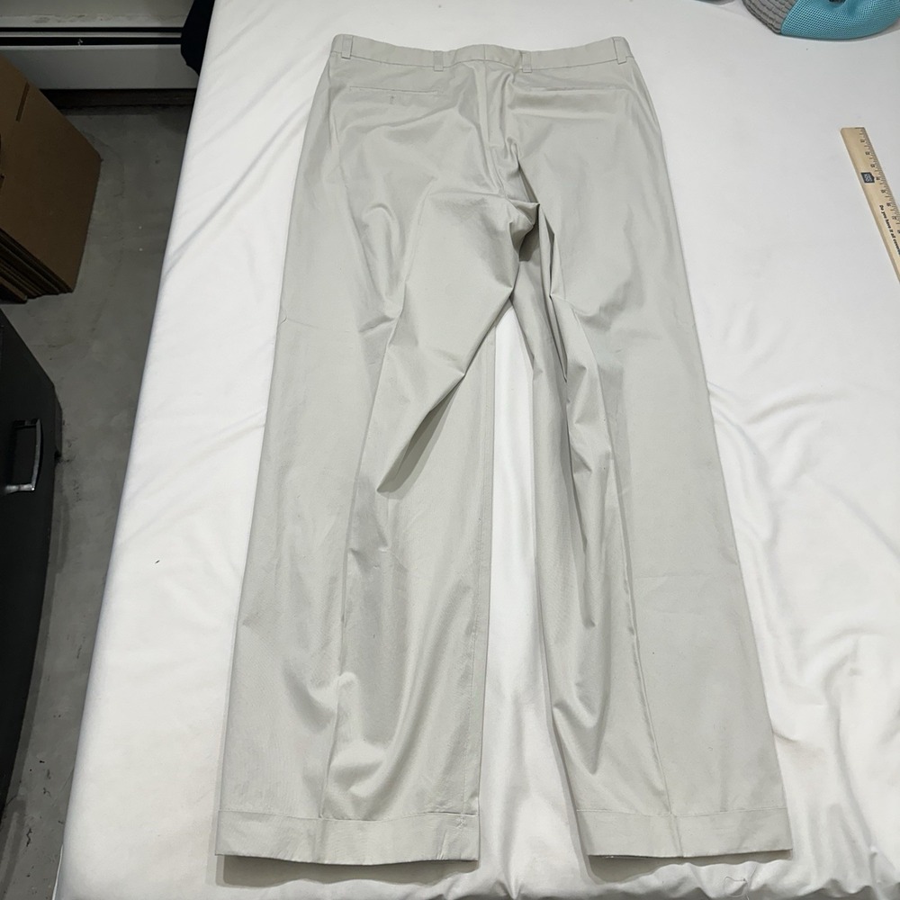 Fairway & Greene Mens Golf Pants 38 Khaki Pleated - Picture 3 of 11